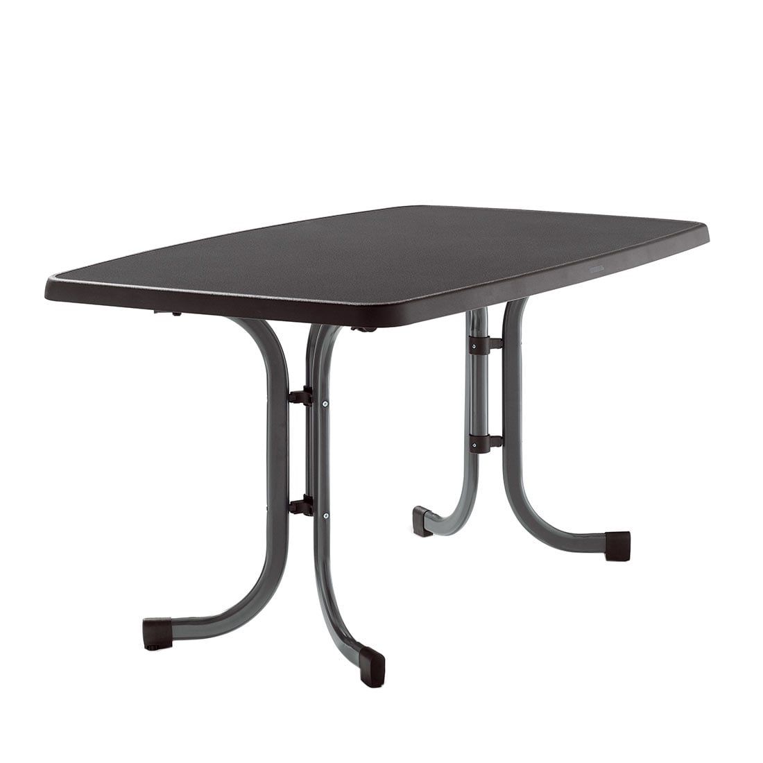 Sieger Boulevard Klapptisch 150x90cm Stahl/Mecalit Eisengrau/Schiefer Anthrazit