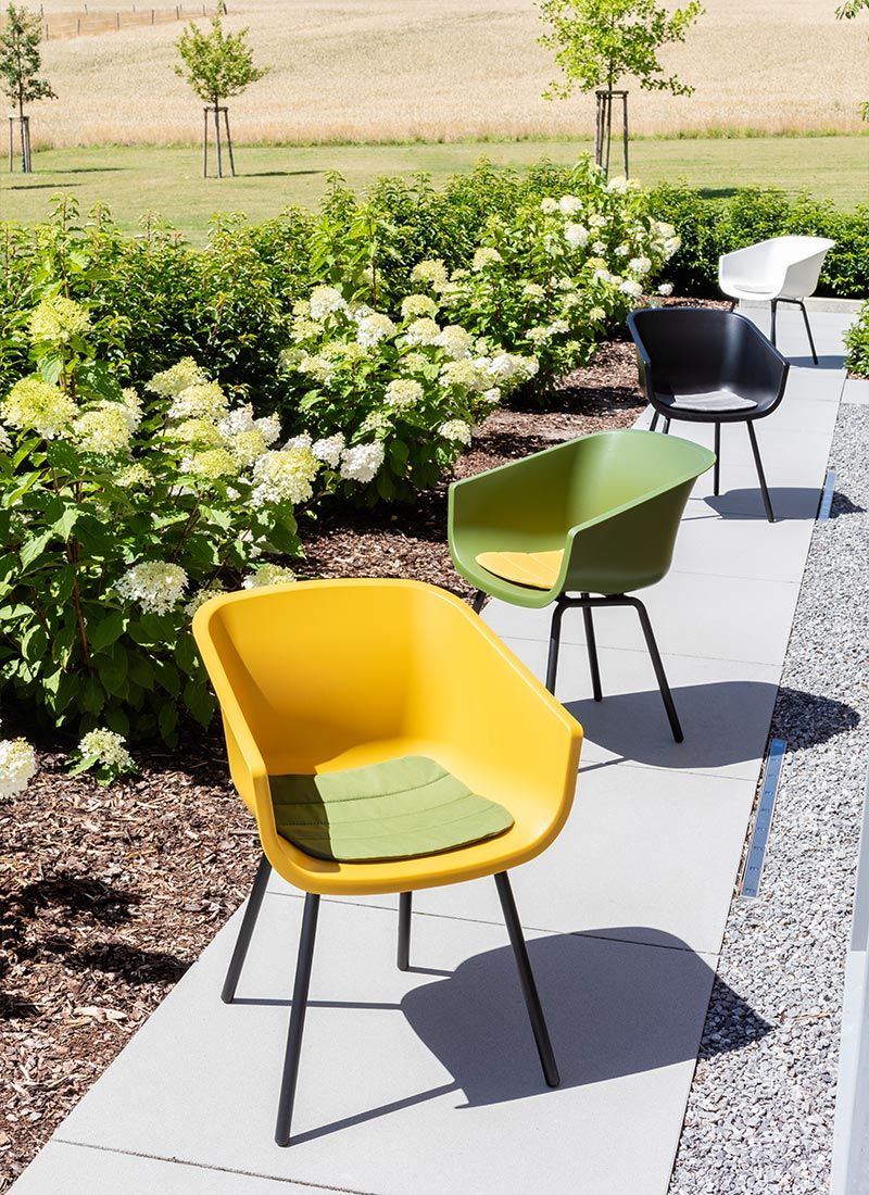 SCHÖNER WOHNEN-Kollektion Texel Gartensessel Aluminium/Kunststoff Schwarz/Weiß