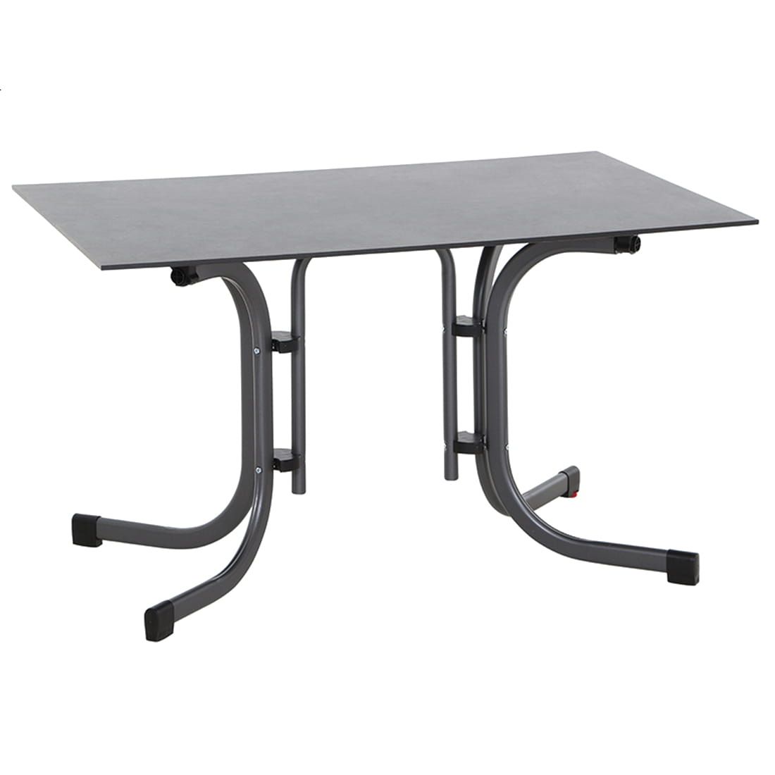 Siena Garden Sola Klapptisch 120x80cm Stahl/HPL Anthrazit/Dark Grey