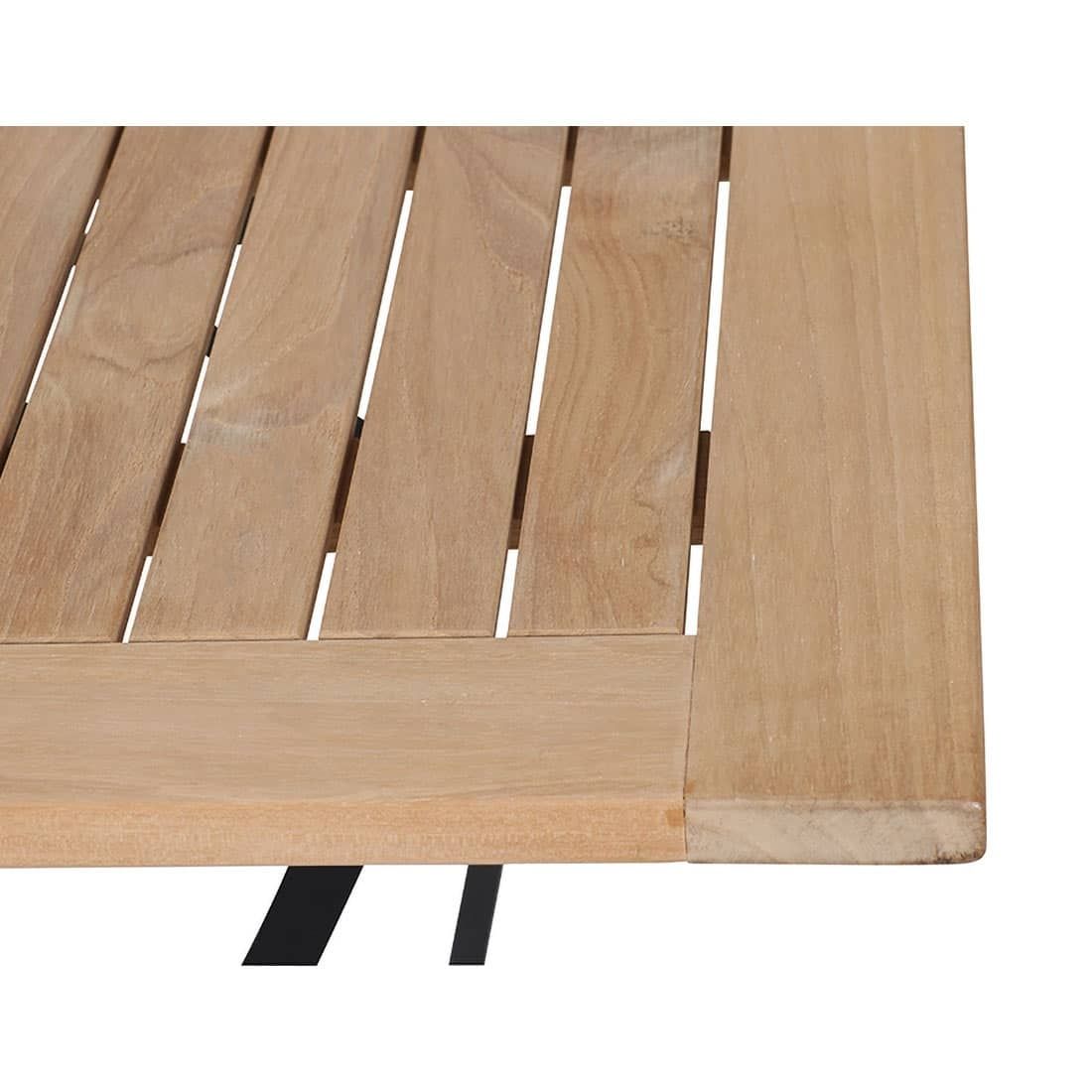 Siena Garden Peru/Mainau Biergarten-Klapptisch 120x80 cm Stahl/Teak-Mix