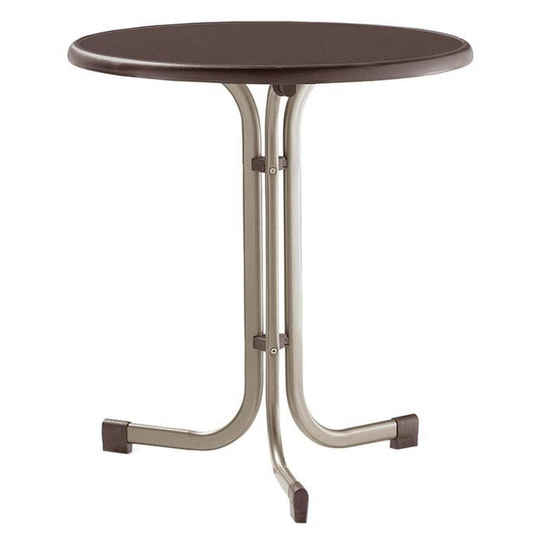 Sieger Boulevard Klapptisch Ø70 cm Stahl/Mecalit