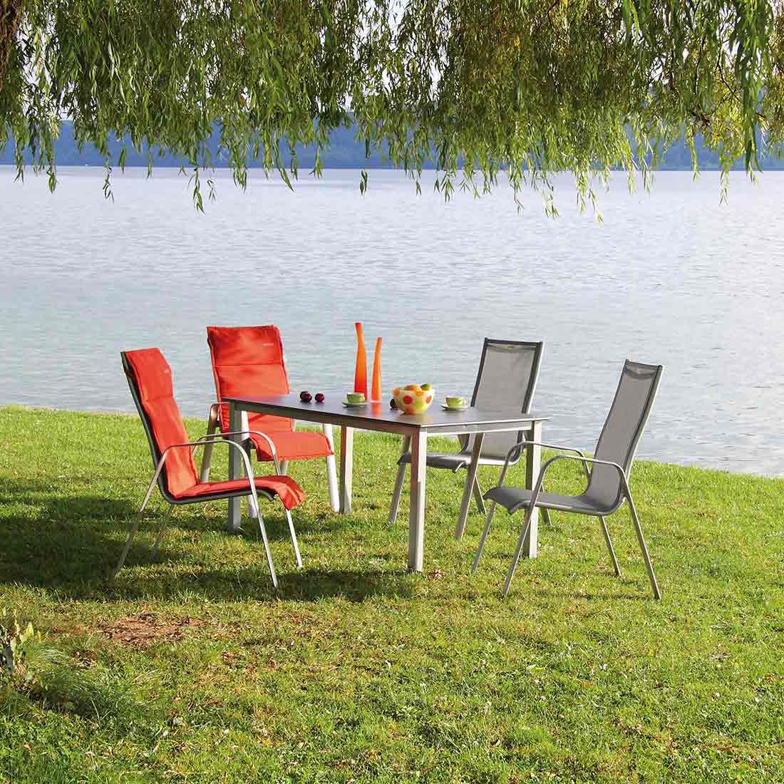 Acamp Acatop Stapelsessel Hoch Aluminium/Textilene