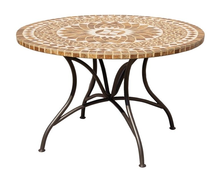 OUTLIV. Maya Tisch Ø120cm Stahl/Keramik