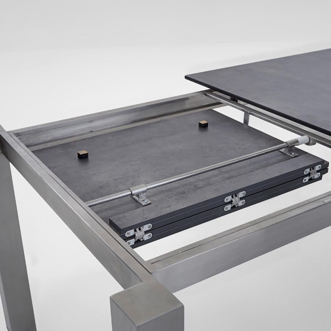 Niehoff Natascha Ausziehtisch 180 260x95 Cm Edelstahl Hpl Beton Garten Und Freizeit Gartentisch Ausziehbar Edelstahl