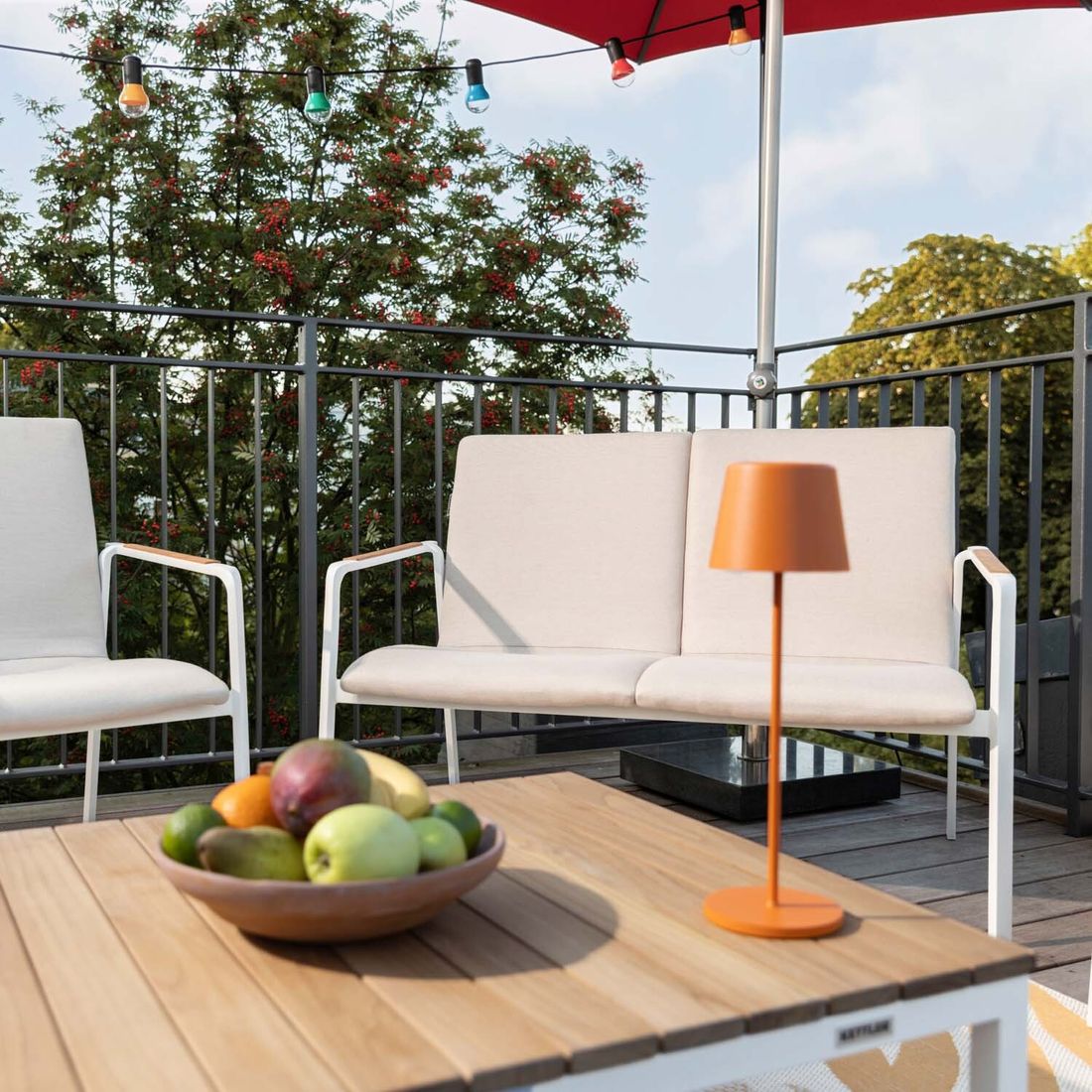 Kettler Diamond Loungeset inkl. Loungetisch Aluminium/Sunbrella