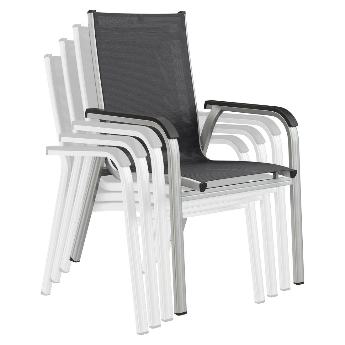 Kettler Basic Plus Gartenmöbel-Set 5-tlg. Tisch 160x90cm