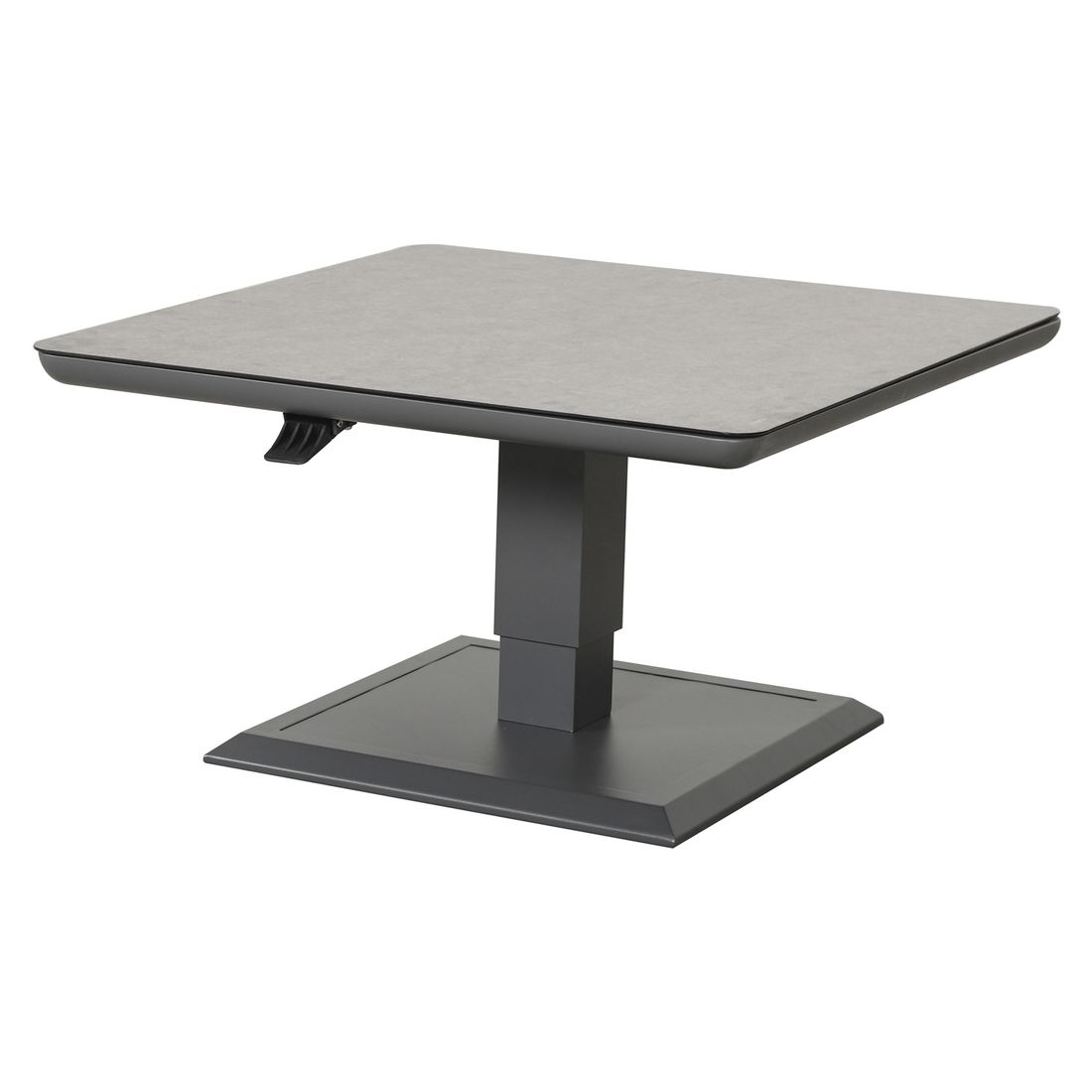 OUTLIV. Allround Lifttisch 90x90cm Aluminium/Glaskeramik