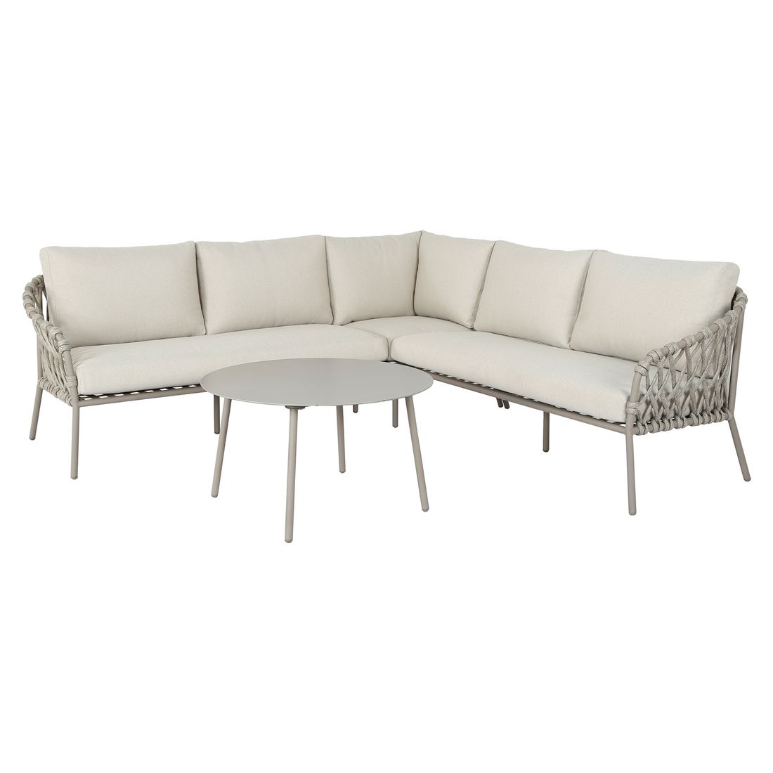 OUTLIV. Tanami Ecklounge inkl. Loungetisch Stahl/Rope/Olefin