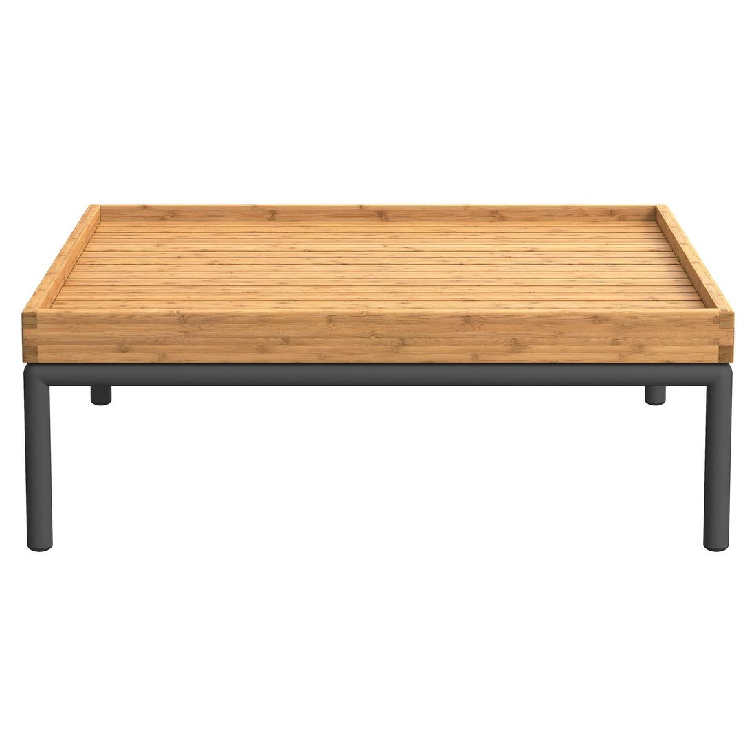 HOUE Level-Level 2 Loungetisch 81x81cm Aluminium/Bambus