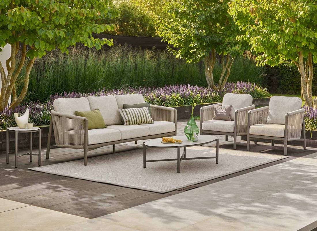 Apple Bee Bora Bora Beistelltisch Garten Ø40cm Aluminium/Sinterstone