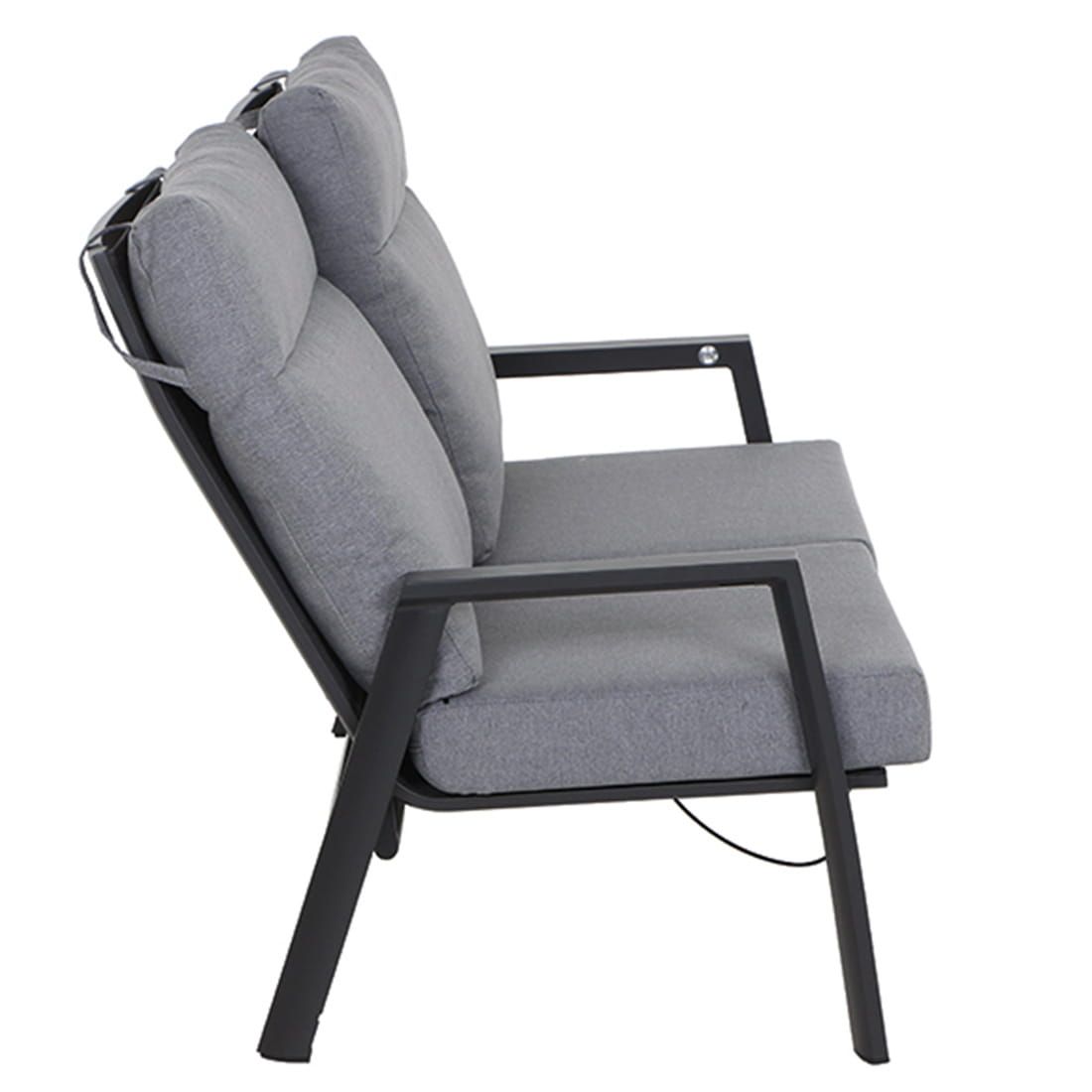 Siena Garden Valencia Gartenloungesofa verstellbar Aluminium/Polypropylen