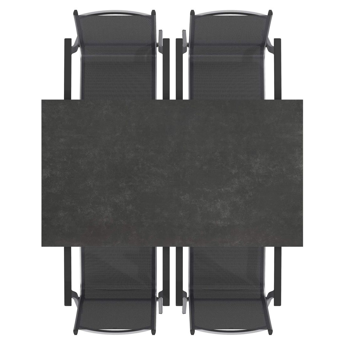 Kettler Basic Plus Gartenmöbel-Set M (4 Plätze) mit OUTLIV. Tisch 160x90cm