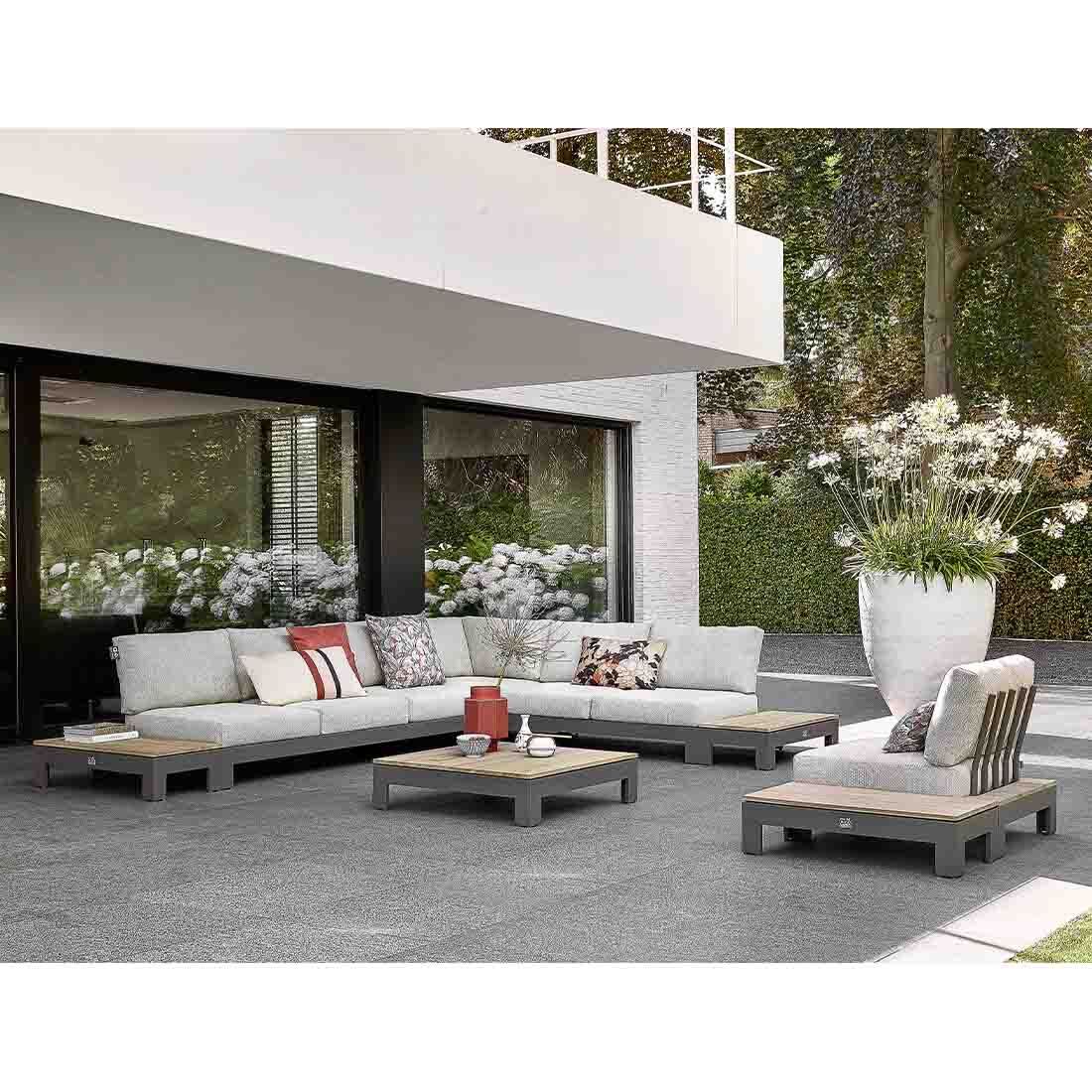 Apple Bee Sticks & More Ecklounge inkl. Loungetische Aluminium/Bee Wett