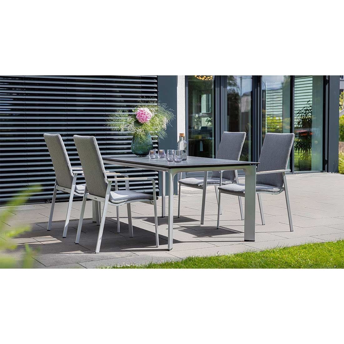 Kettler Diamond Stapelsessel Aluminium/Sunbrella