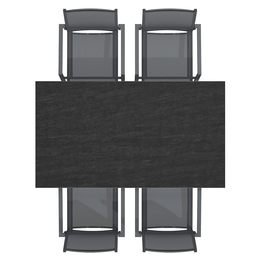 OUTLIV. Kobe Gartenmöbel-Set M (4 Plätze) Tisch 160x90cm