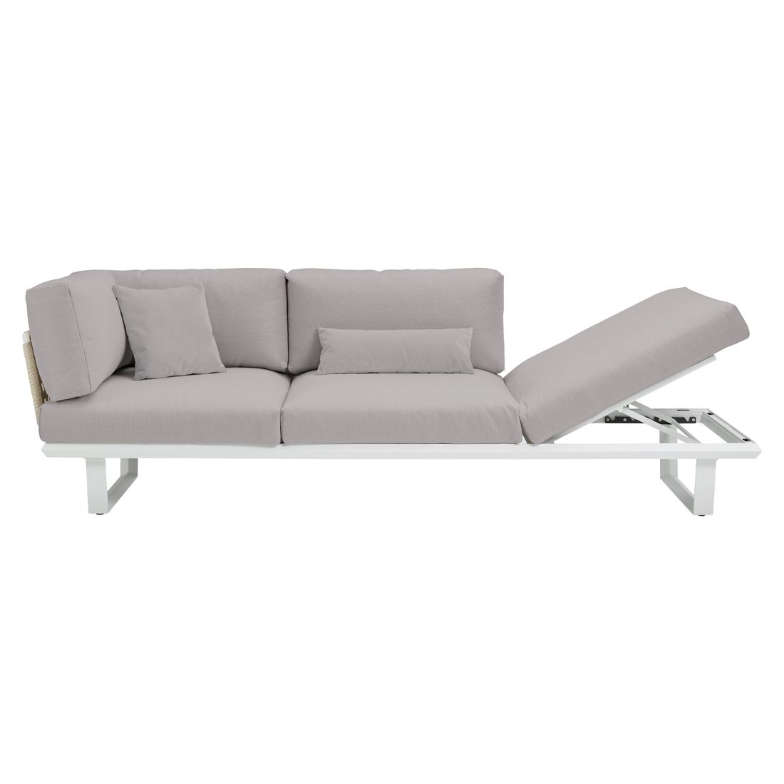 Solpuri Boom Diningsofa verstellbar Aluminium/Bombay
