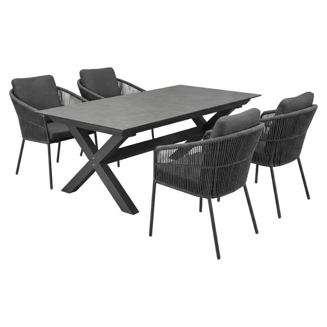LC Garden Covo Gartenmöbel-Set M (4 Plätze) Tisch 200/260x100cm