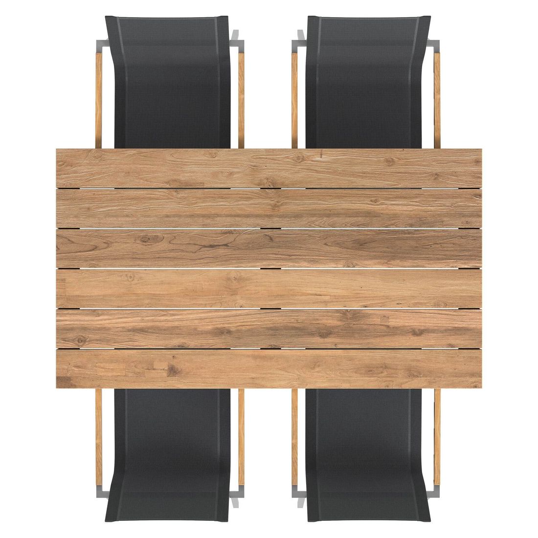 OUTLIV. Rimini Gartenmöbel-Set M (4 Plätze) Tisch 160x90cm