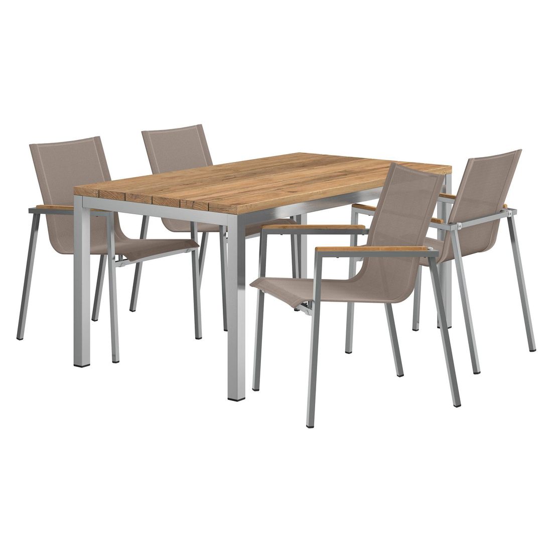 OUTLIV. Rimini Gartenmöbel-Set M (4 Plätze) Tisch 160x90cm