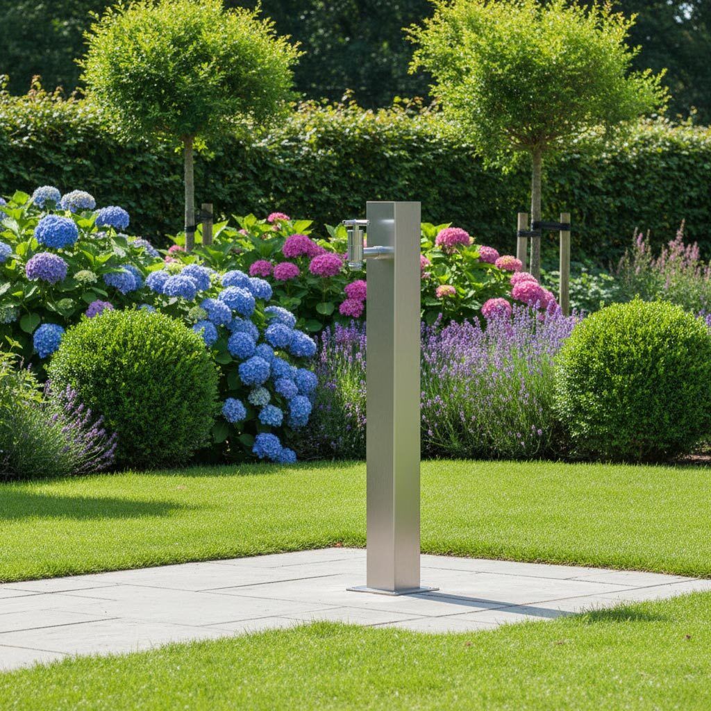Ideal Zapfsäule 80x80mm V2A Edelstahl
