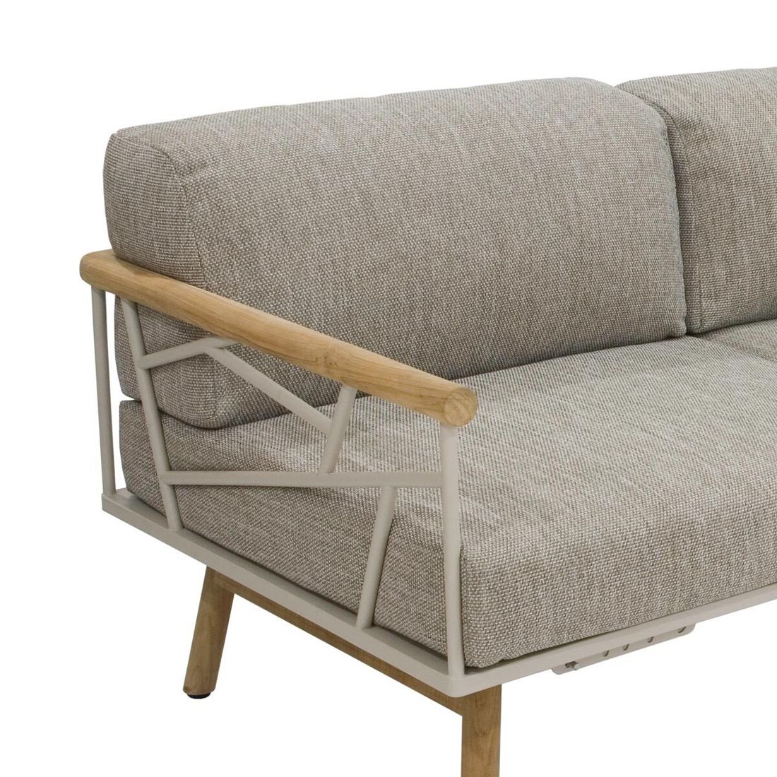 Zebra Solena Gartenloungesofa verstellbar Edelstahl/Teak/Sunproof