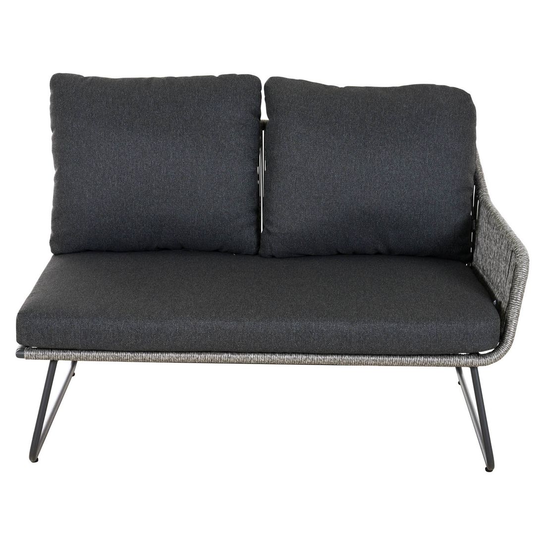 Siena Garden Kansas Ecklounge inkl. Loungetisch Aluminium/Geflecht