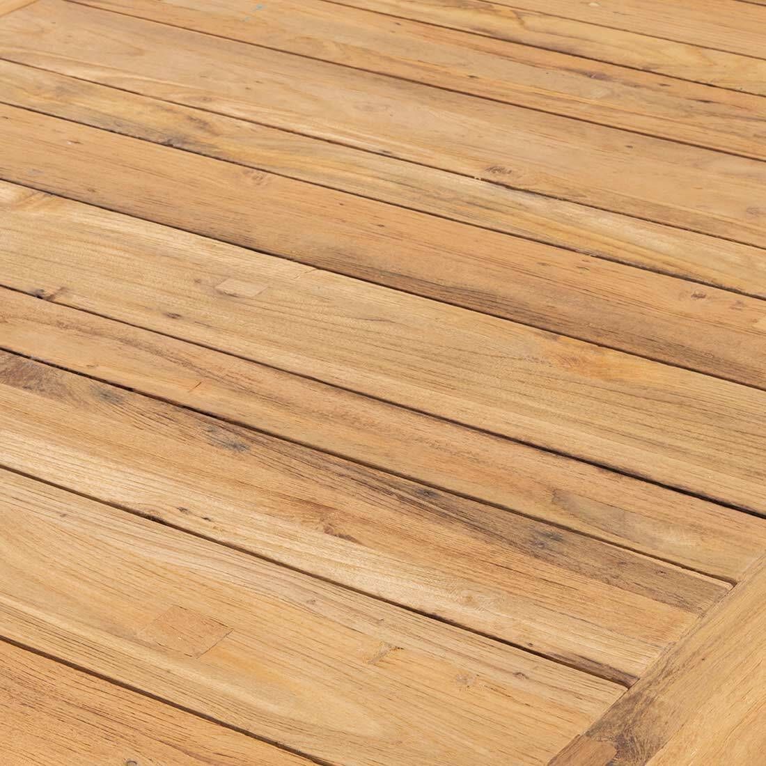 OUTLIV. Gartentisch 200x100cm Stahl/Teak recycelt