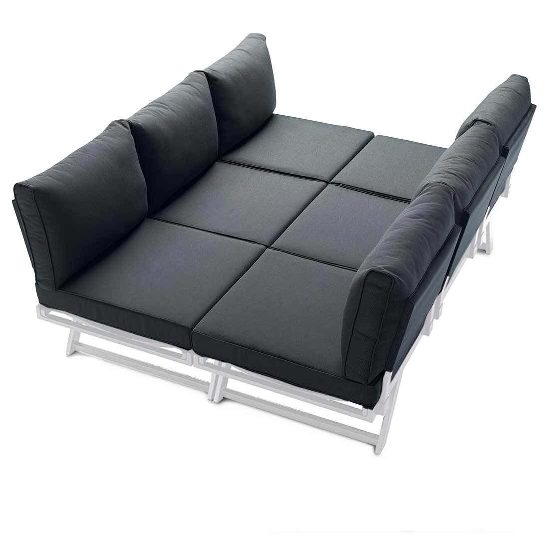 Sieger Auckland Diningsofa Aluminium/Sunproof