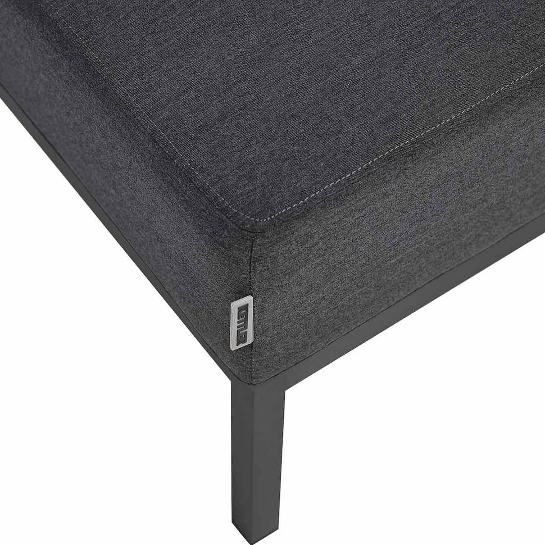 Kettler Pure City-Line Diningsofa Aluminium/Sunbrella