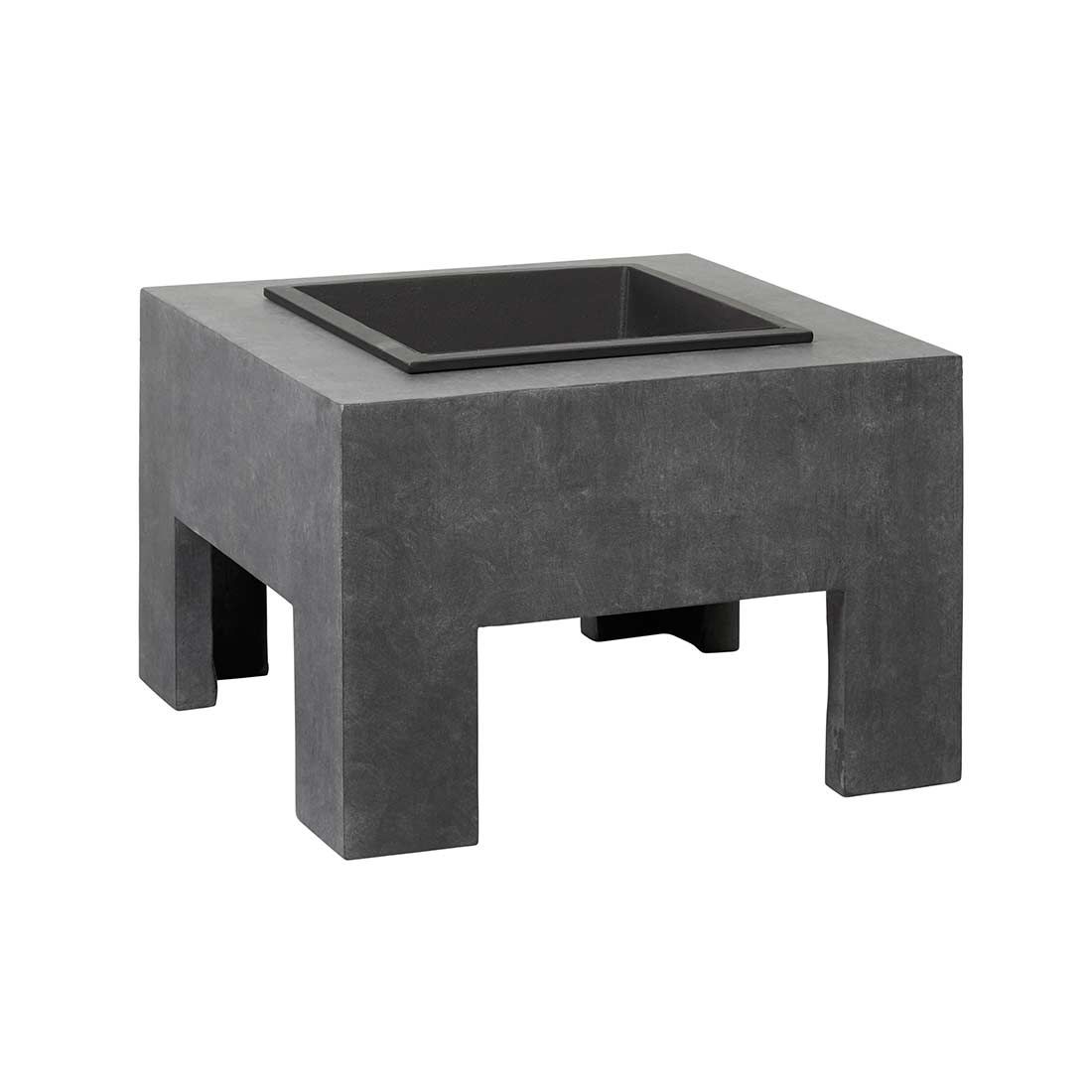 OUTLIV. Feuerschale quadratisch 58x58x39cm Clayfibre