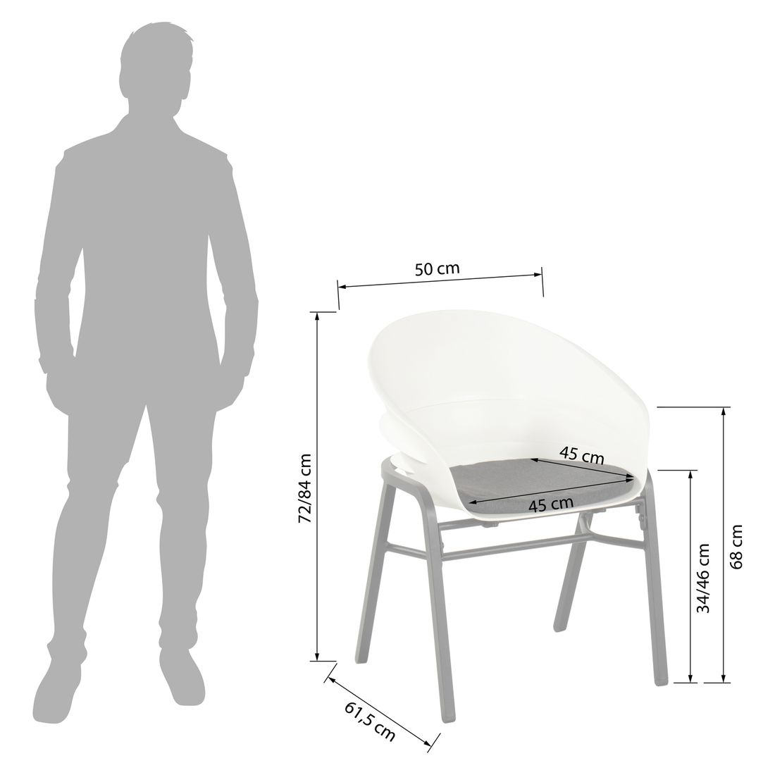 Hartman Tubb Gartensessel Aluminium/Kunststoff