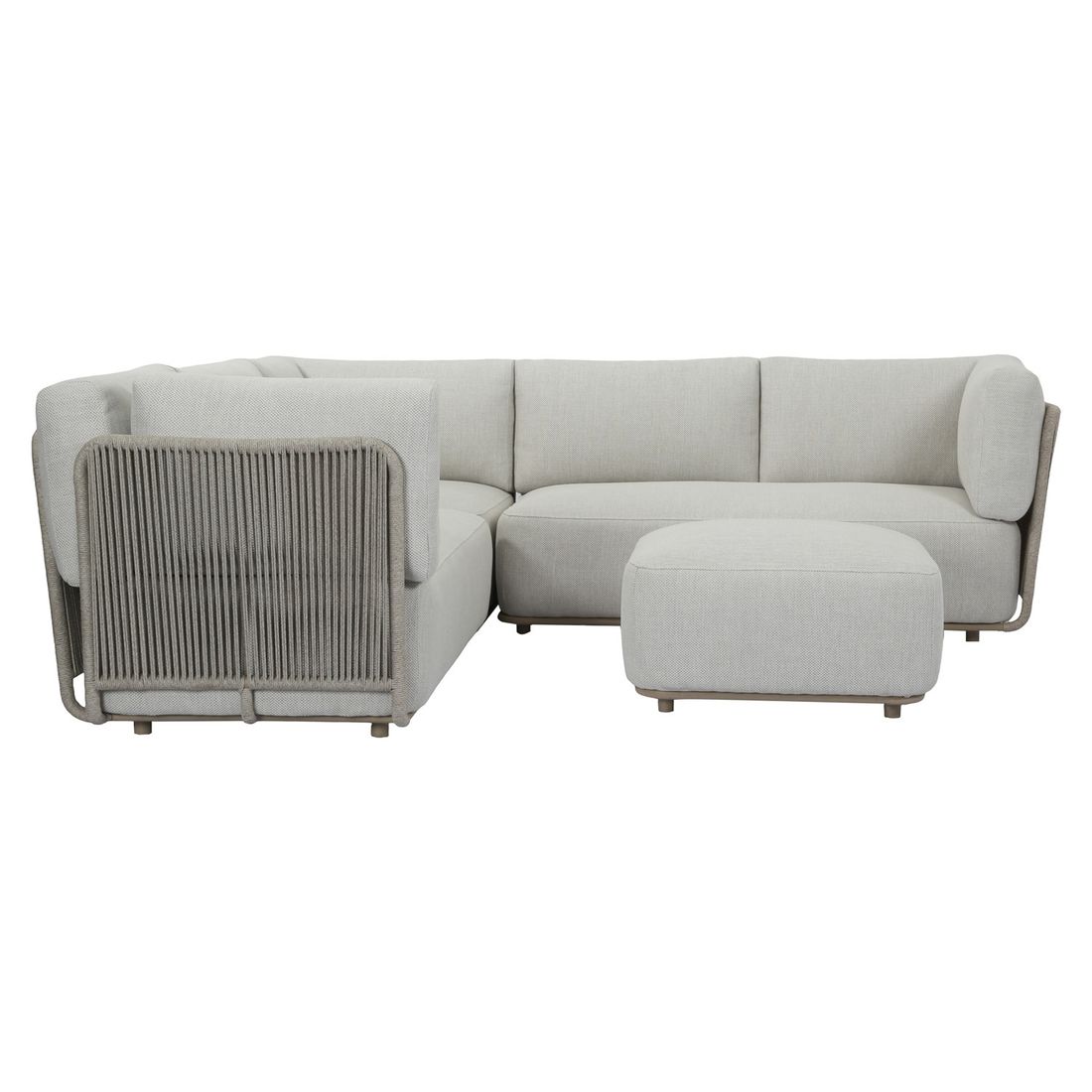 OUTLIV. Pacific Ecklounge inkl. Loungetisch Stahl/Rope/Olefin