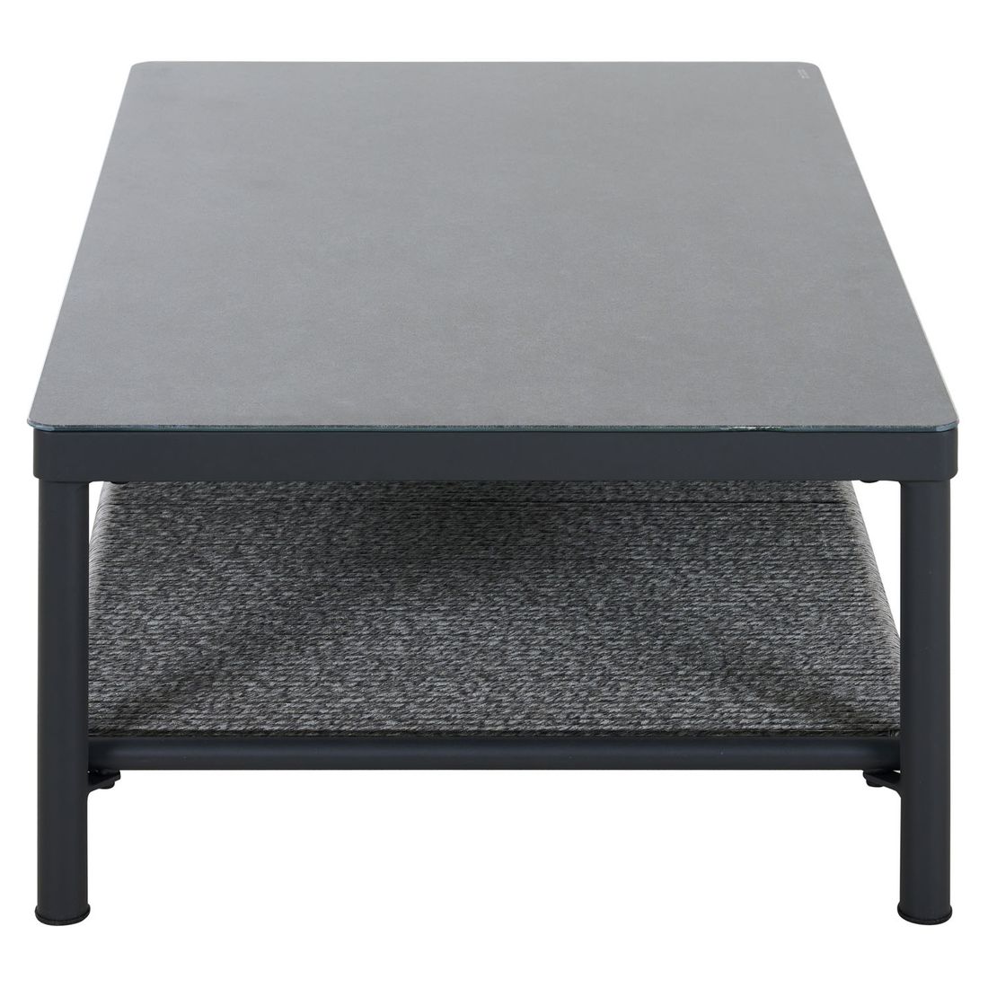 Siena Garden Kansas Loungetisch 110x70cm Aluminium/Glaskeramik