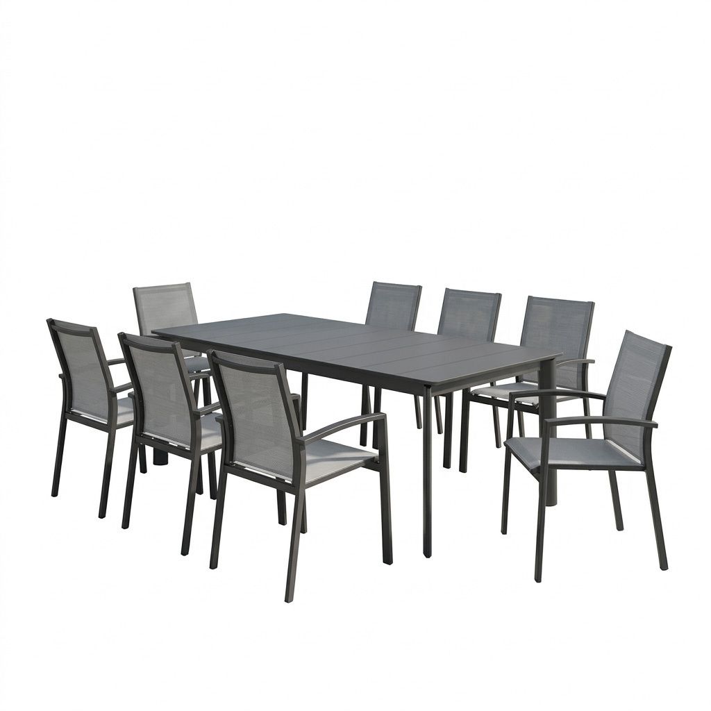 Siena Garden Velia Gartenmöbel-Set XL (8 Plätze) mit OUTLIV. Tisch 220x100cm