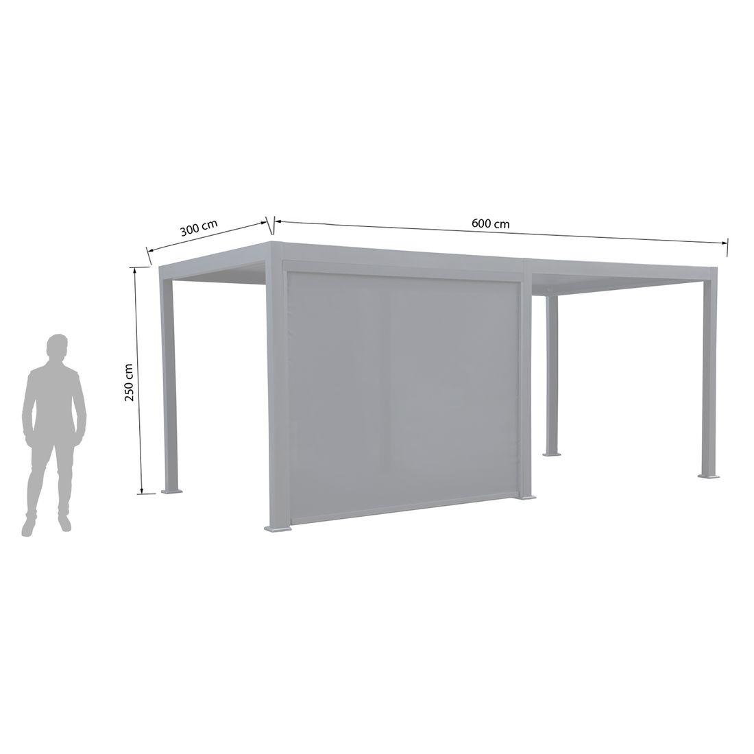 Creador Lino Gartenpergola 600x300x250cm