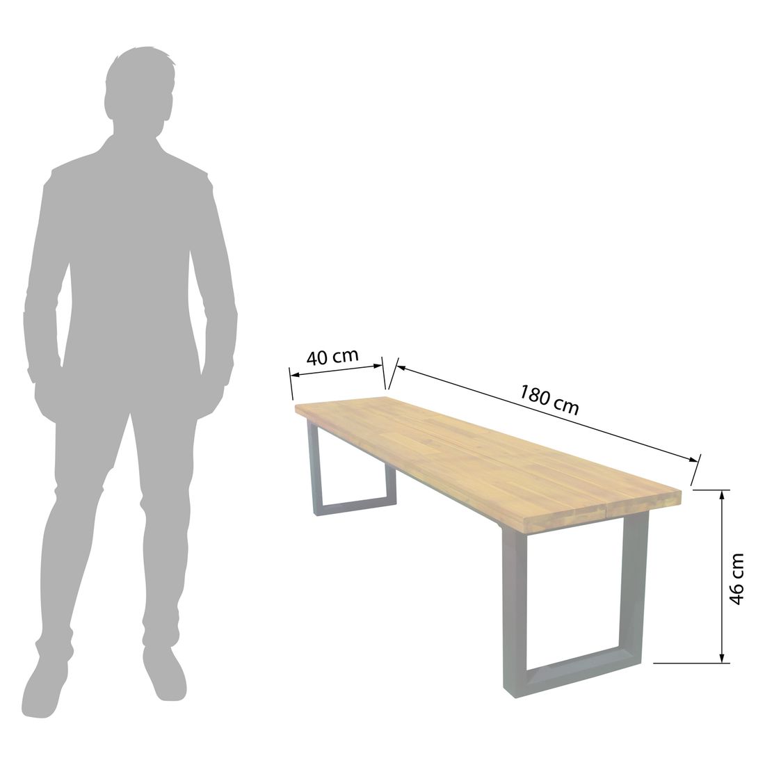 OUTLIV. Carla Gartenmöbel-Set L (6 Plätze) Tisch 180x100cm