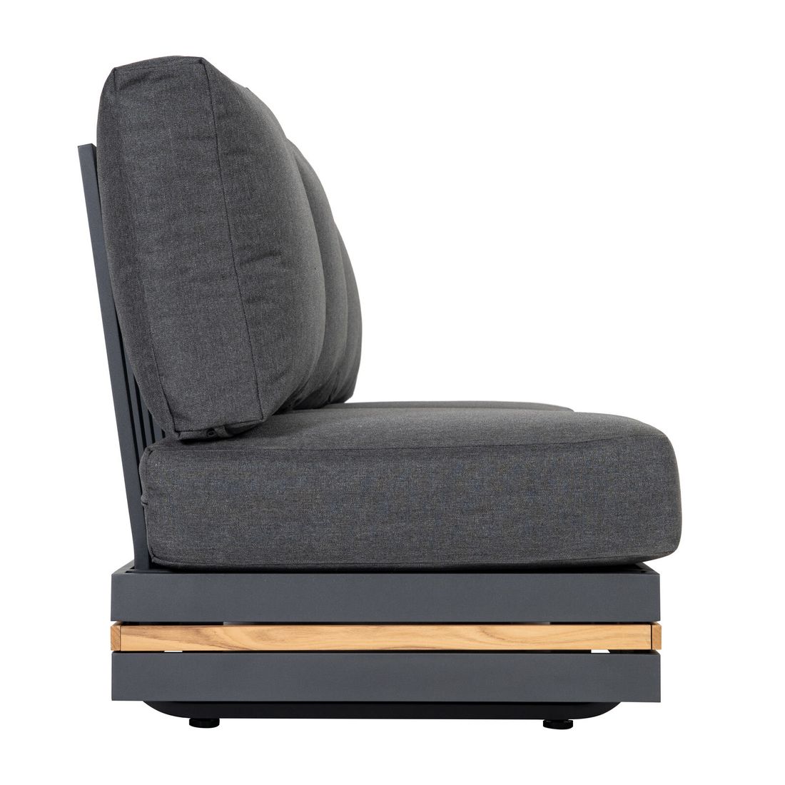 OUTLIV. Triest Gartenloungesofa Aluminium/Teak/Kunstfaser