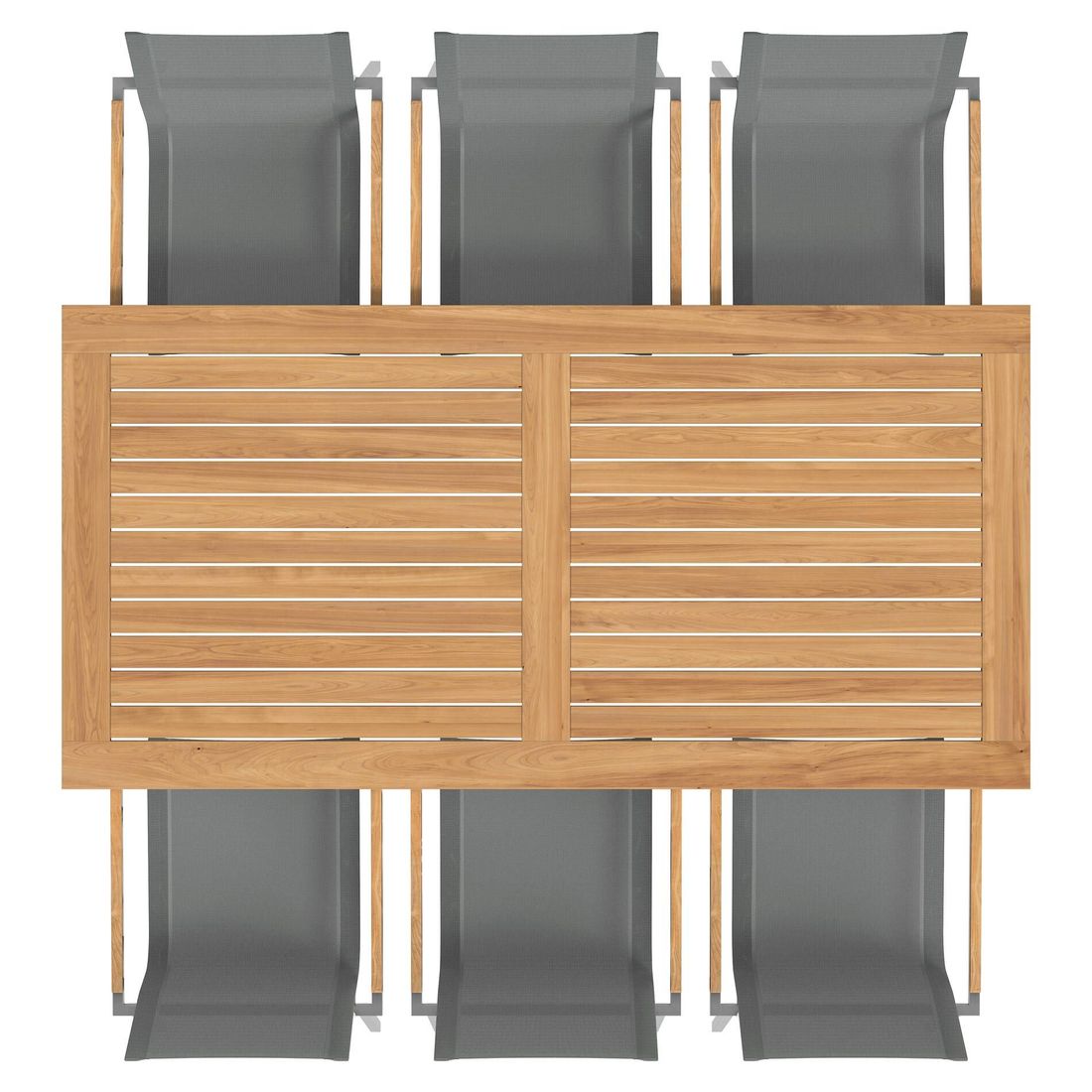 OUTLIV. Oviedo Gartenmöbel-Set L (6 Plätze) Tisch 200x100cm