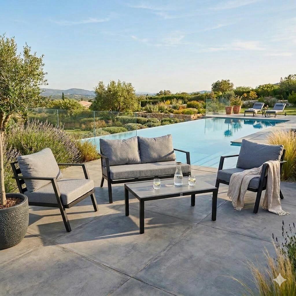 LC Garden Bondino Loungeset inkl. Loungetisch Aluminium/Polyester