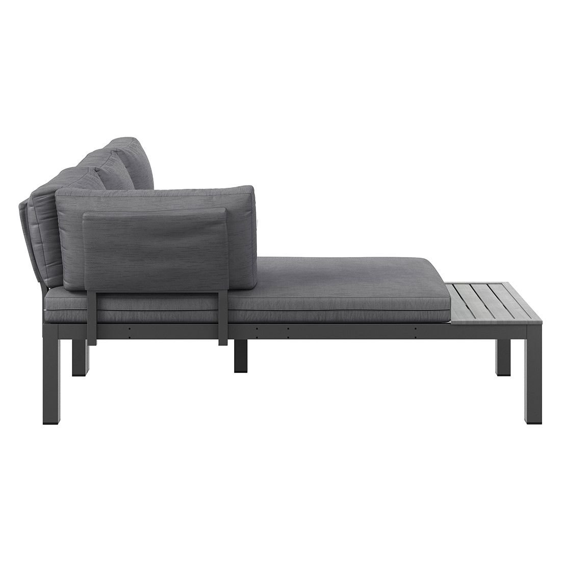 OUTLIV. Morsum Modulare Ecklounge inkl. Loungetisch Aluminium/Spunpolyester