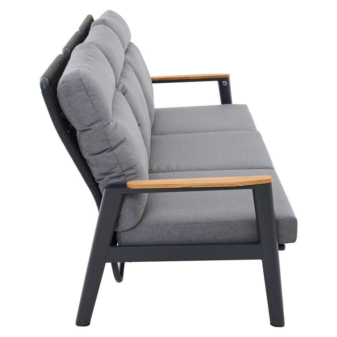 Siena Garden Cortina Gartenloungesofa verstellbar Aluminium/Rope/Polypropylen