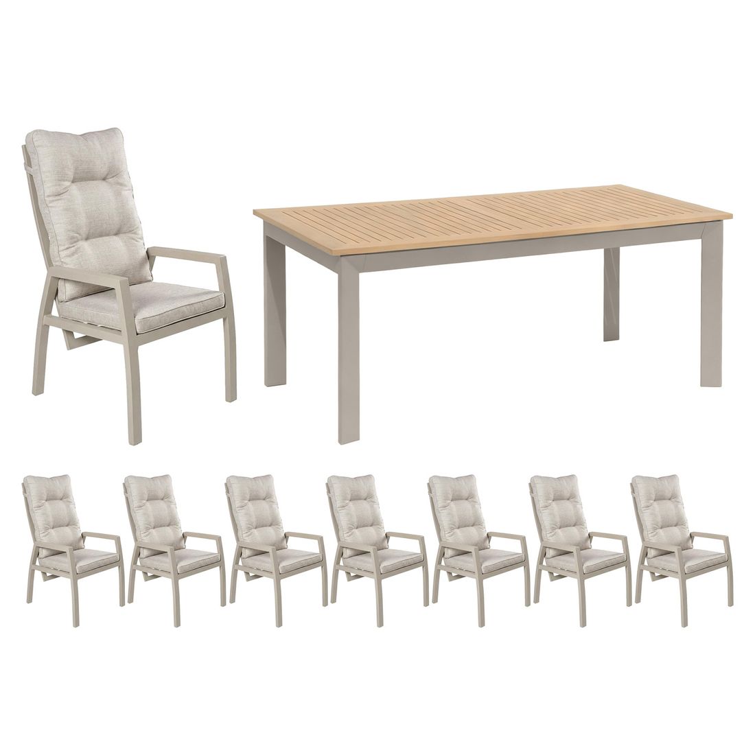 LC Garden Bondino Gartenmöbel-Set Tisch 180/240x90cm