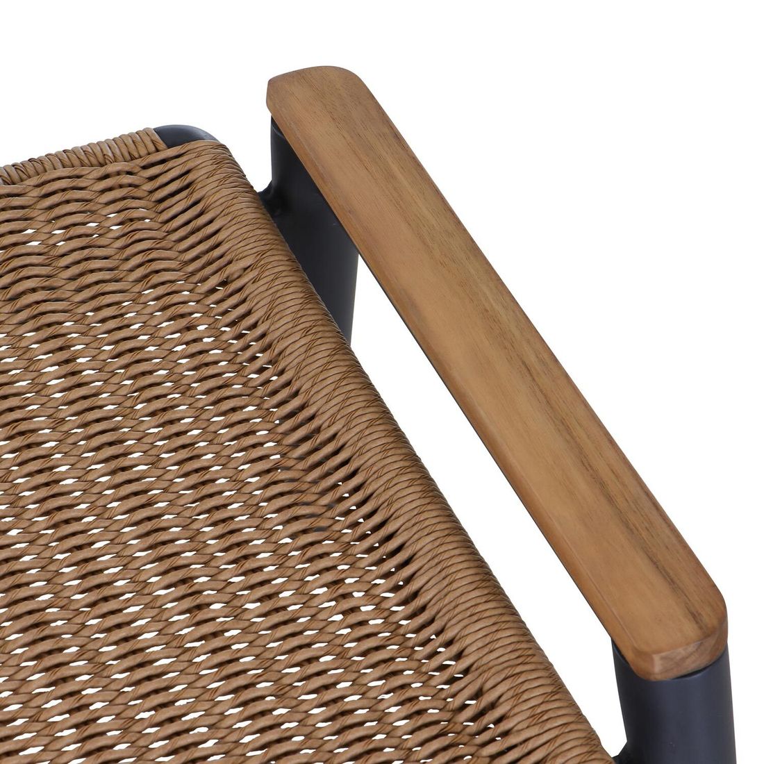 Siena Garden Roma Loungehocker Aluminium/Teak