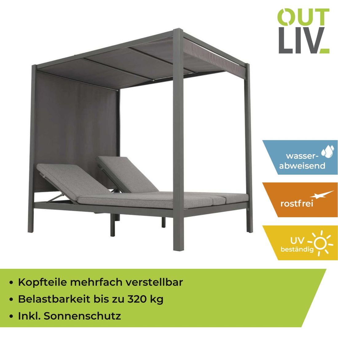 OUTLIV. Arezzo Daybed Aluminium/Olefin