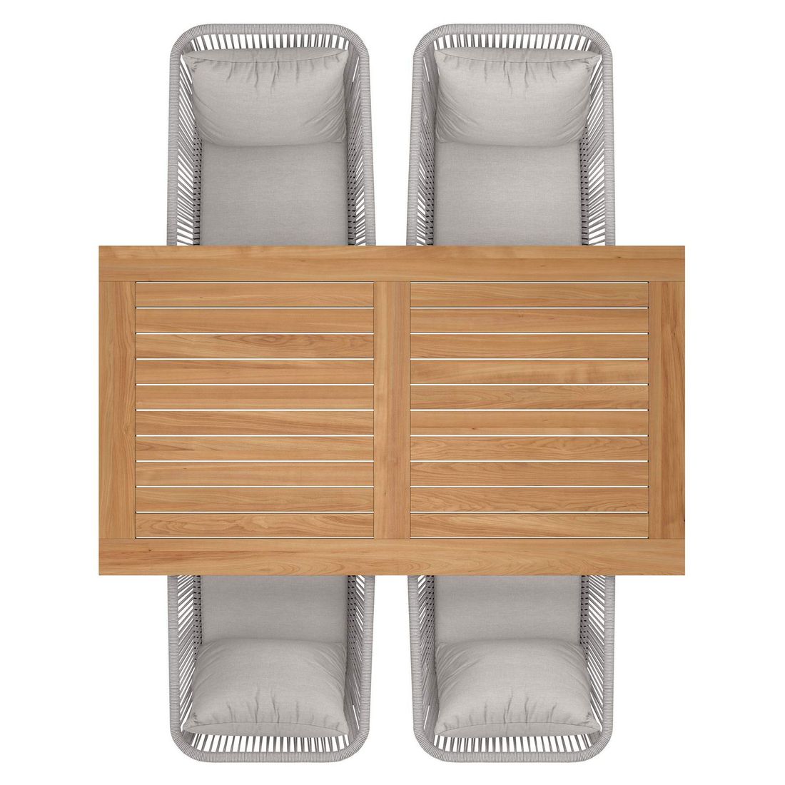 OUTLIV. Alex Gartenmöbel-Set M (4 Plätze) Tisch 160x90cm