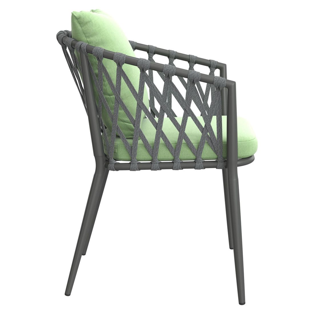 LC Garden Sunrepo Stapelsessel Aluminium mit Sitz- und Rückenkissen