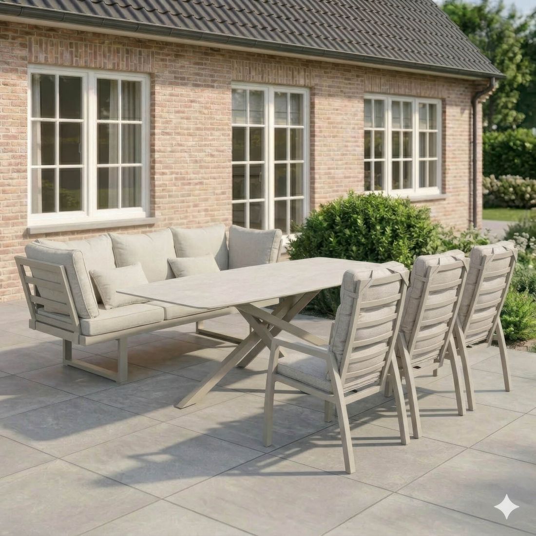 LC Garden Bondino Gartenmöbel-Set Tisch 220x100cm