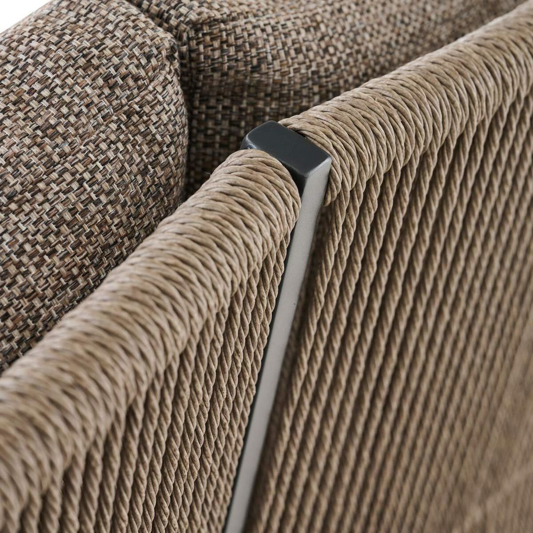 Siena Garden Liguria Diningsofa Aluminium/Gardino-Geflecht/Polyester