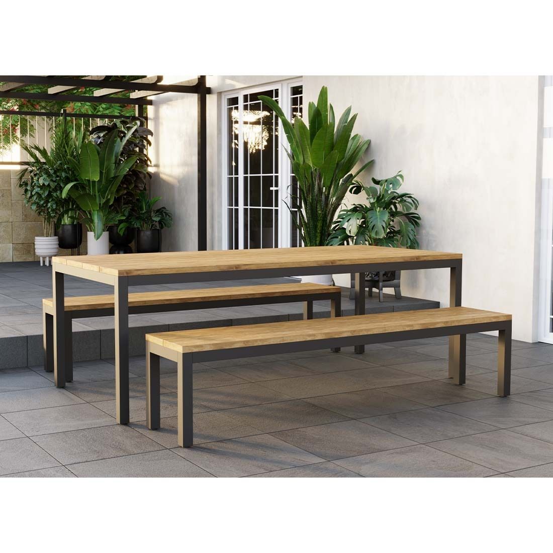 OUTLIV. Kobe Gartenmöbel-Set L (6 Plätze) Tisch 220x100cm