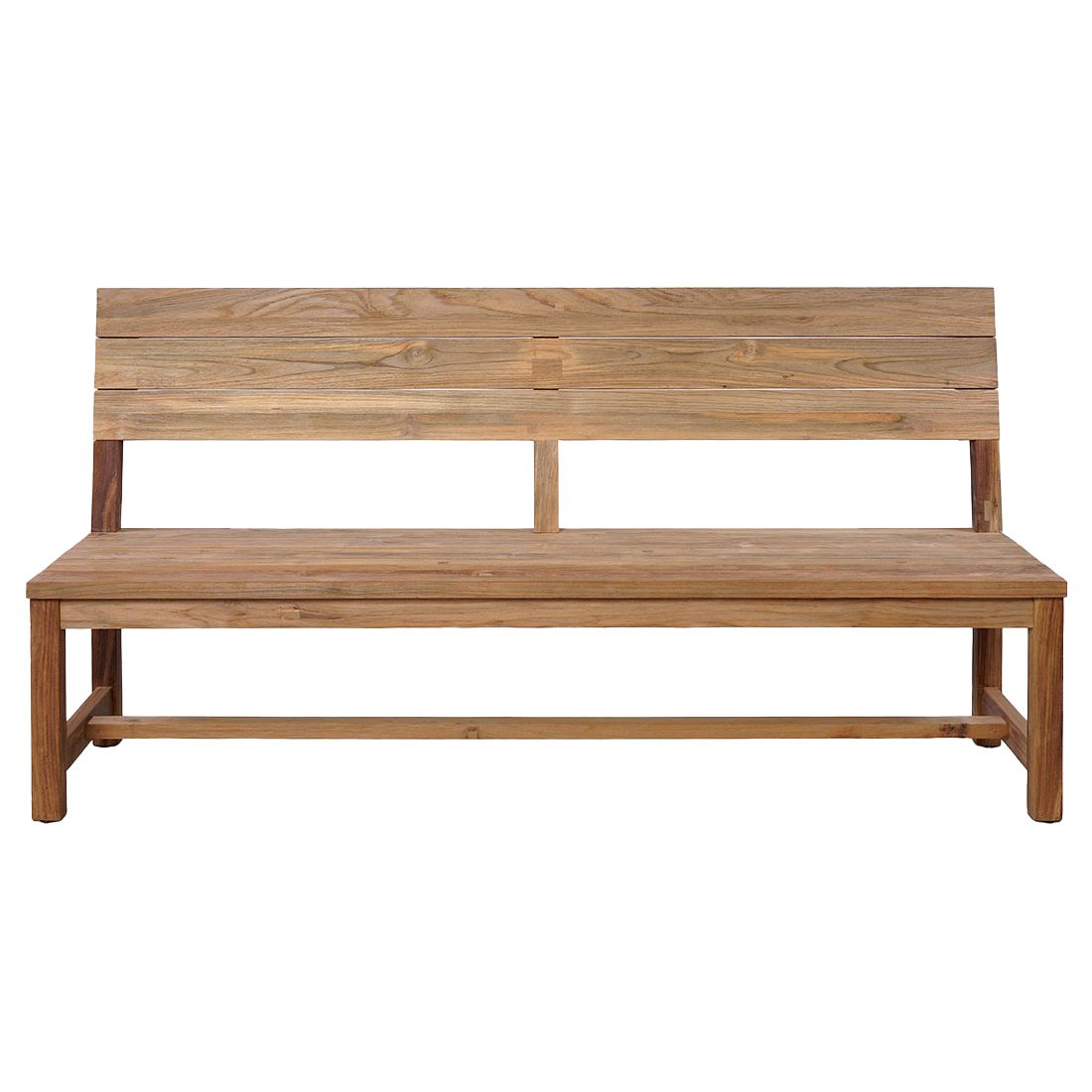 OUTLIV. Oxford Gartenbank mit Rückenlehne Teak